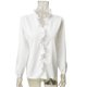 thumbnail image 3 of Qarigey Blusa Estampado Verano Camisa Estampado Verano Manga Larga Cuello V Trabajo Mujer Top Prendas para la parte del cuerpo Blanco S, 3 of 6