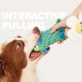thumbnail image 4 of Woven Rope Dog Toy Squeaky Puppy Teething Toy Dog Interactive Tug-of-War Rope Toy for Dogs Teeth Cleaning Entertainment, 4 of 8