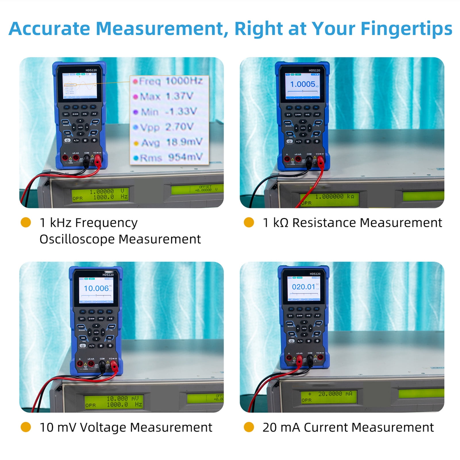 Oscilloscope,Hds120 2-in-1 20000 Tester 1mhz 5ms/s Rms Tester 1mhz 5ms/s 2600mah 2600mah Battery 1mhz 5ms/s 2600mah Battery 2.8-inch 20000 Rms Tester 2-in-1 20000 Rms