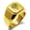 Gold, variant on Stainless Steel Hera Greek Goddess of Marriage Engraved Square Flat Top Biker Style Polished Signet Ring