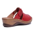 thumbnail image 3 of Josef Seibel Catalonia 32 Women's Leather Open Toe Mule Sandal In Red Size 8.5, 3 of 6