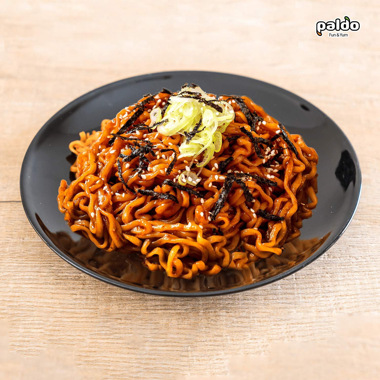 Paldo Volcano Extremely Hot & Spicy Stir Fried Chicken Instant Noodles, Pack of 16, Soupless Original Korean Ramyun, Spicy Ramen Challenge, Chicken Bokkeummyun, 140g x 16 Packs