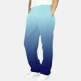 thumbnail image 2 of Loopsun Kids Sports Sweatpants, Boys Printed Fleece Lined Thick Elastic Waist Drawstring Sweatpants Sports Long Pants with Side Pockets Blue, 6-7 Years, 2 of 5