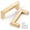 Gold, variant on Square Rectangle Flat Shape Bar Stainless Steel Modern Contemporary Entry Door Handle Bar Pull Shower Glass Sliding Barn Door Interior Exterior Door Pull Push Modern Finish. (Black 60 Inch)