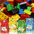 thumbnail image 6 of LANZOELIFE 12 Pack Building Blocks Goodie Candy Treat Bags, Color Bricks Theme Building Block Party Supplies, Great for Gifts,Birthday, Party Favor 8.66x4.72x3.15 inches, 6 of 7