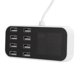thumbnail image 4 of Cargador de coche con adaptador USB de estación de carga de 8 puertos con pantalla LED de 40W para teléfono inteligente, 4 of 8