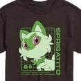 thumbnail image 2 of Pokémon - Sprigatito Stats - Men's Short Sleeve Graphic T-Shirt, 2 of 4