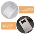 thumbnail image 4 of Juego de 6 abrebotellas de acero inoxidable tipo tarjeta de crédito, portátiles y prácticos para abrir botellas de cerveza, ideales para carteras, bolsos, restaurantes y bares., 4 of 8