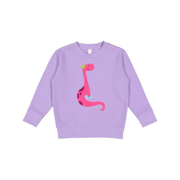 Inktastic Cute Pink Dinosaur Toddler Sweatshirt