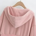 thumbnail image 6 of Lovskoo Womens Zip Up Hoodies Cropped Sweatshirts Spring Fall Clothes Casual Hooded Jacket Tops Winter Clothes Pink, 6 of 9