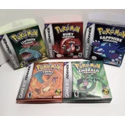 Pokemon Emerald, Ruby, Sapphire, Fire Red, Green Leaf - (Nintendo DS) - Video Game Brand New Rating:E-Each