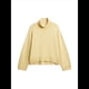 thumbnail image 1 of Suéter de Cuello Alto para Mujer, Blusa de Punto de Larga Gruesa con Dobladillo Alto y Bajo, para Otoño e Invierno. Amarillo Limón M, 1 of 10
