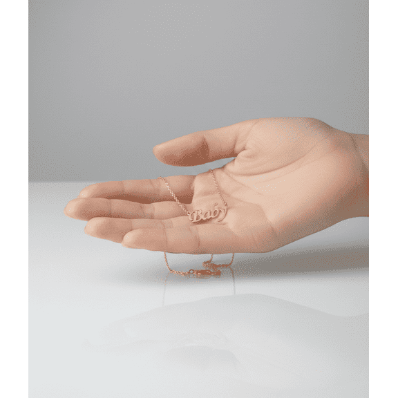 Zuwelria S925 Real Silver Beautiful Plain Pendant Necklace for women Gift Propose 18K Yellow Gold Plated Over Silver Necklaces