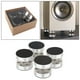 thumbnail image 3 of Paquete de 4 Altavoces con Soporte de Aislamiento de Clavos de Aluminio para Tocadiscos Perfecl Premium Duraderos Plata, 3 of 8