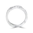 thumbnail image 2 of 5/8 Ct Diamond Infinity Twist Anniversary Wedding Ring 14K White Gold, 2 of 2
