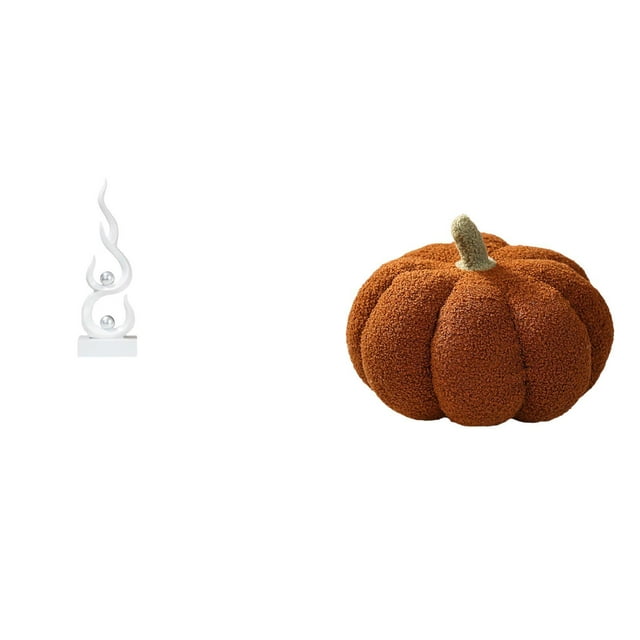 Escultura abstracta de fuego,Estatua de arte abstracto para decoración del hogar,Almohadas de calabaza de Halloween,Almohadas de calabaza de Halloween Decoración del hogar Suave,Cojines de