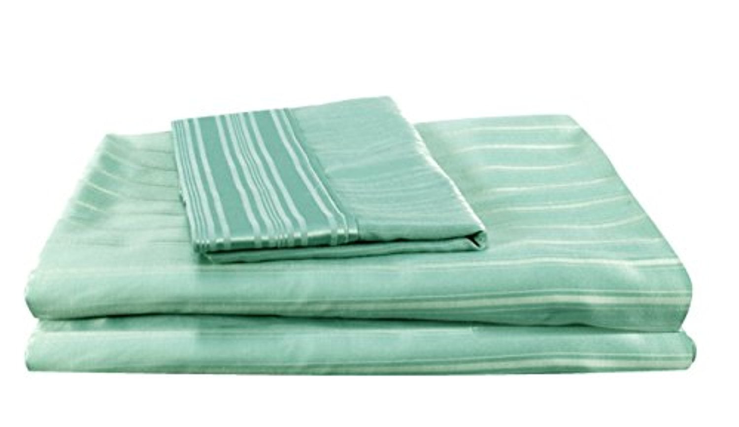 Couture Home Collection Vibrant Solid Colored 100 Cotton Sateen Stripe