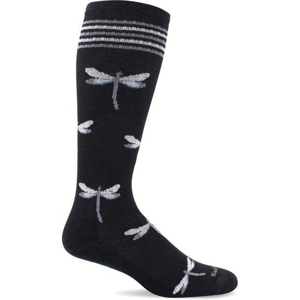 Calcetines de compresión Sockwell Dragonfly para mujer negros M/L