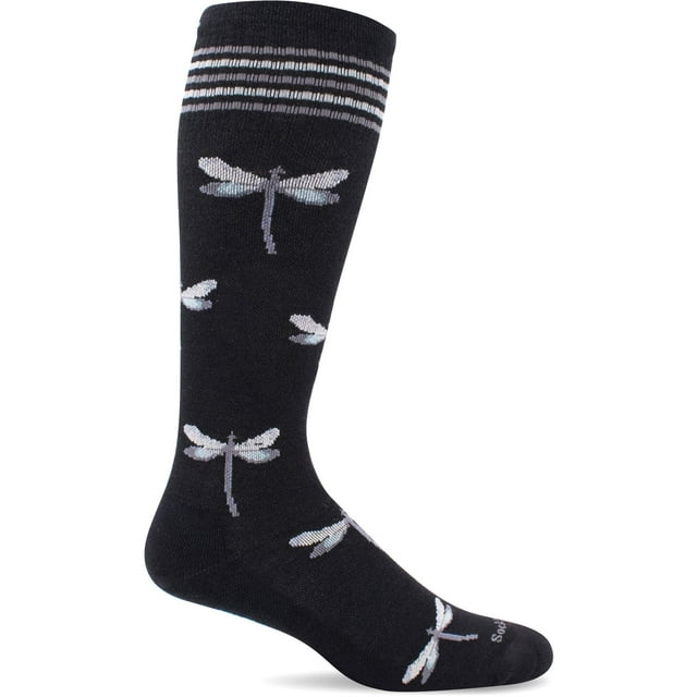 Calcetines de compresión Sockwell Dragonfly para mujer negros M/L