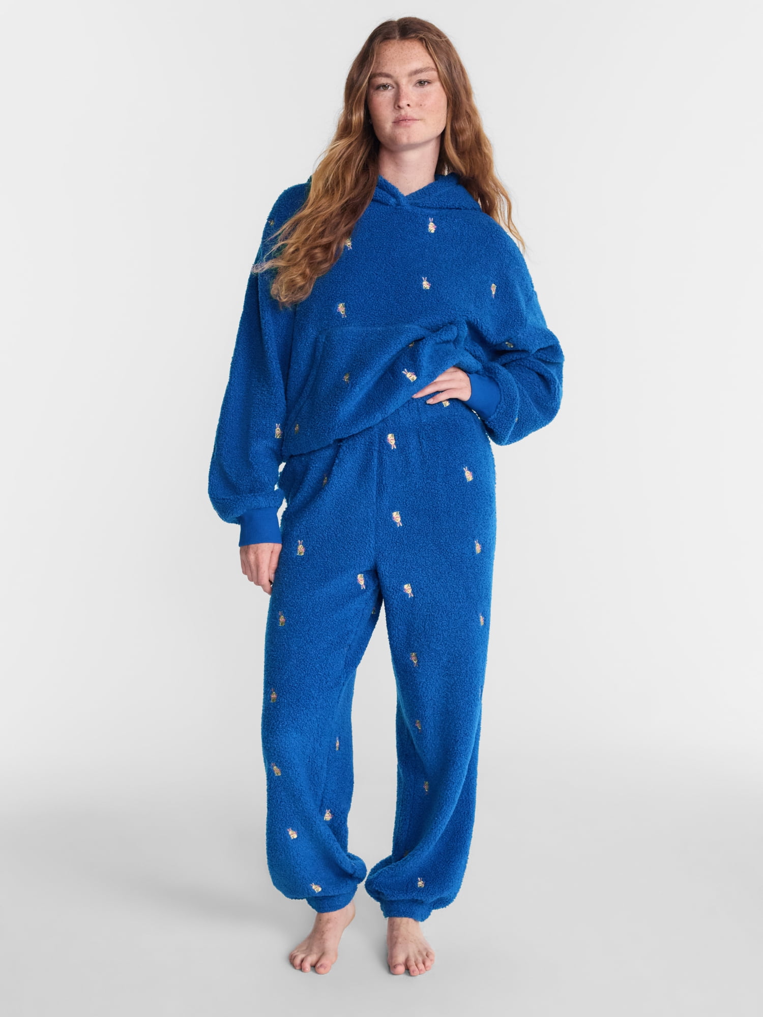 No Boundaries Cozy Teddy Joggers, 29.5'' Inseam, Women's XS-2X