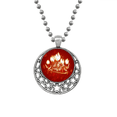 thumbnail image 1 of Colliers de Fleurs de Tulipe Peints à la Main Pendentif Rétro Lune Étoiles Bijoux, 1 of 3