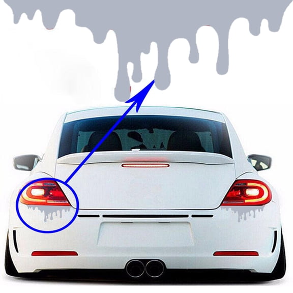 Halloween Red Dripping Blood Car Decal, Tail Light and Headlight Vinyl Sticker for Spooky Vehicle Decoration, Scratch-Covering Lamp Accent for Cars, Trucks and SUVs, White