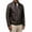 Coffee, variant on Xdegoge Mens Faux Leather Racer Jacket Stand Collar Motorcycle Biker Coat Quilted Paneled Zip Up Pu Outerwear Slim Fit Fall Winter Casual Vintage Windbreaker