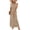 Beige, variant on Abomasnow Summer Dresses for Women 2026 Sleeveless Crewneck Sundresses with Pocket Slid Split Beach Vacation Clothes