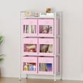thumbnail image 5 of SpaceAid Storage Cubes with Clear Windows, Set of 6 Fabric Bins, 11 Inch, Pink, 5 of 6