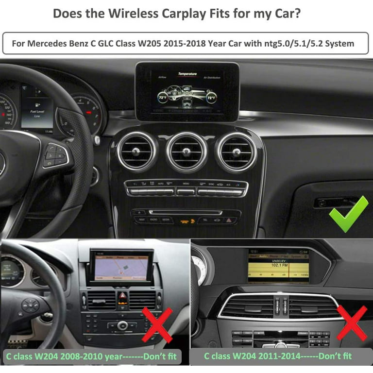 Wireless CarPlay Android Auto Interface NTG5.0 für Benz C GLC V
