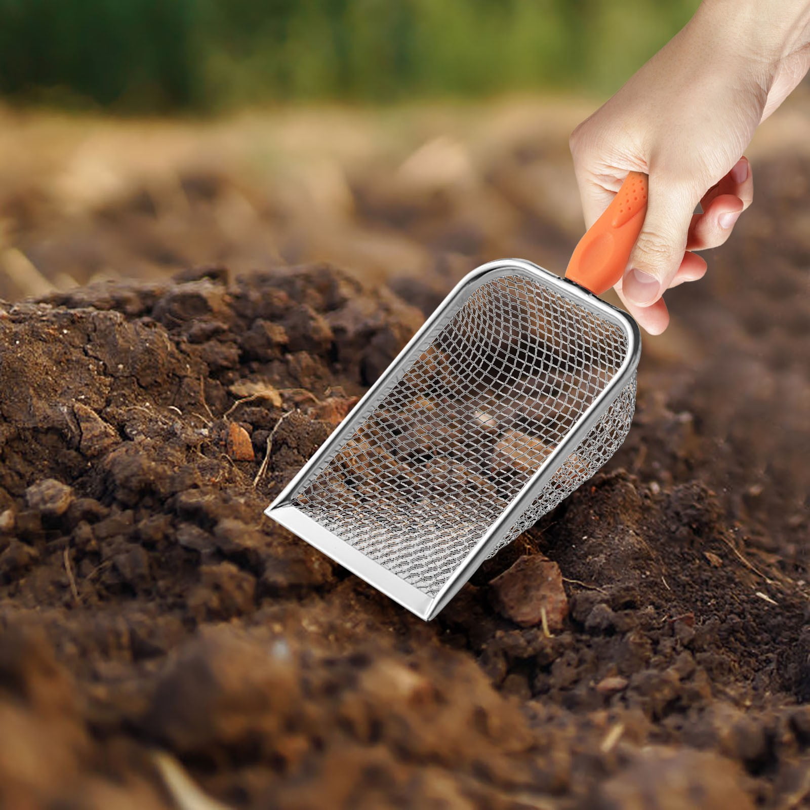 Paletta Da Giardino Lot De 2 Tamis De Jardinage En Acier - Pelle à Compost Et Sable Pelle Compost