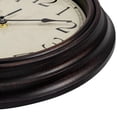 thumbnail image 4 of Reloj de pared Foxtop, retro, silencioso, no hace tictac, 30 cm, color bronce, 4 of 9