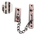 thumbnail image 2 of Protector de puerta de cadena con cerradura, cerradura de cadena, botón de presión, antirrobo, cerradura de pestillo de puerta corrediza sin perforaciones de acero inoxidable 304 para dormitorio de, 2 of 8