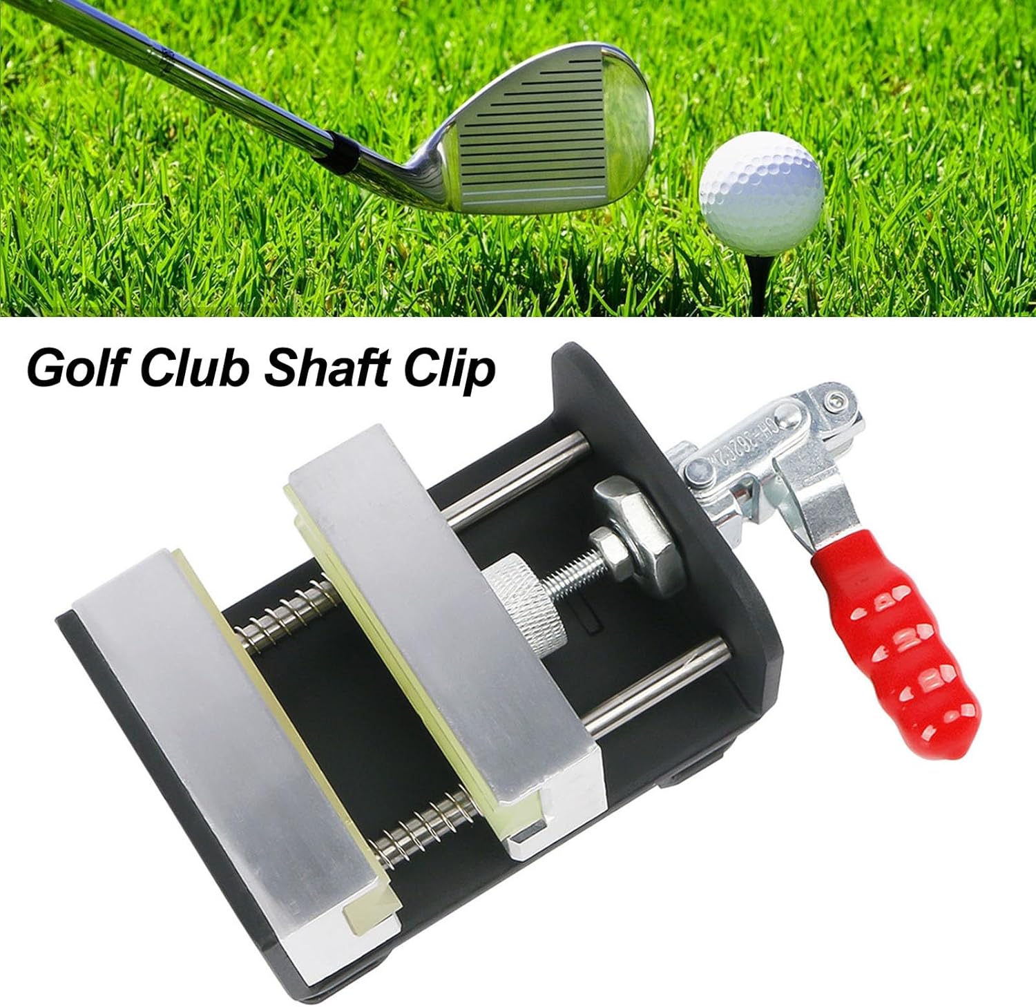 ABPETE Golf Club Shaft Clamp, Heavy Duty Golf Club Vise Clamp, Club Grip Remover Gripping Tool, Professional Golf Grip Replacement Accessories
