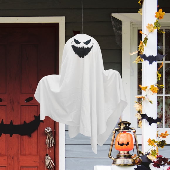 TIMIFIS Halloween Decorations Ghost Decor Halloween Party White Ghost Hanging Ghost Garden Horror Decoration Pendant Scene Decoration
