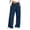 Navy, variant on BXJX Girls Corduroy Pants 10/12, Fashion Fall Elastic Waist Wide‑Leg Casual Trousers with Pockets Brown