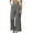 Grey, variant on Women's Wide-Leg Pants High Waisted Business Casual Trousers Work Attire with Functional Pockets Casual Pants Grey XL