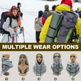 thumbnail image 5 of Sherpa Hood Ski Mask for Women and Wen, Wind-Resistant Winter Face Mask, Over Helmet Fleece Cover Hat Cap Scarf, 5 of 6