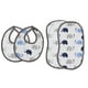 thumbnail image 1 of Juego de Baberos Bacati Elephants Azul Gris Muselina 4 Unidades, 1 of 6