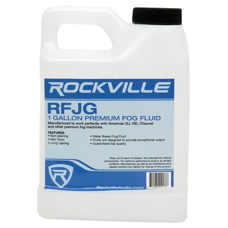 Rockville Gallon Fluid Smoke Juice For American DJ ADJ ENTOUR Faze Fog Machine