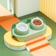 thumbnail image 4 of Comederos elevados para gatos, para interiores, inclinados y elevados, para el cuello Verde, 4 of 9