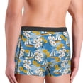 thumbnail image 3 of Uemuo Flower and Sail Boat Pattern Men's Boxer Briefs,Trunk Anti-Chafing,Comfortable, Durable, and Stylish Underwear-Large, 3 of 9