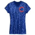 thumbnail image 2 of Girls Preschool  Royal Chicago Cubs Sequin V-Neck Dress, 2 of 3