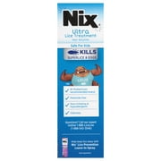 Nix Ultra Lice Removal Kit, Lice Treatment Hair Solution, 3.4 fl oz &Removal Comb
