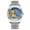 B, variant on Mens Watch Classic Silver Stainless Steel Colorful Waterproof Quartz Analog Watch Fashion Mens Wrist Watches
