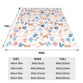thumbnail image 3 of Sikiie Scandinavian Alphabet Ultra-Soft Micro flannel Blanket Luxury All Seasons Warm Blanket for Bedding Sofa and Travel (4 sizes)-60"x50", 3 of 7