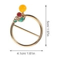 thumbnail image 2 of IDEANATEGRATE 10Ud Hebillas De Metal Doradas Para Bufandas Accesorio Decorativo Para, 2 of 6