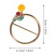 thumbnail image 2 of Houderco 10Ud Sujetadores Dorados Para Bufandas Accesorio Fácil De Usar Y Decorar, 2 of 6