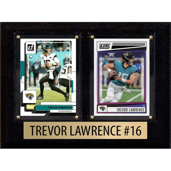 Trevor Lawrence Score Donruss 2023 2024 2 Card 6" x 8" Plaque Jaguars