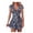 Grey, variant on Women's Casual Tennis Dress Print Floral Half V-Neck Sleeve Dress for Everyday Comfort and Pink M